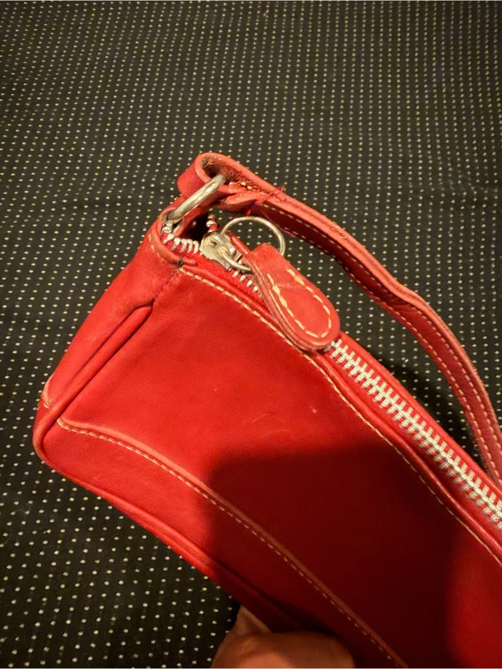 Coach Vintage 7785 Hampton Red Leather Bag